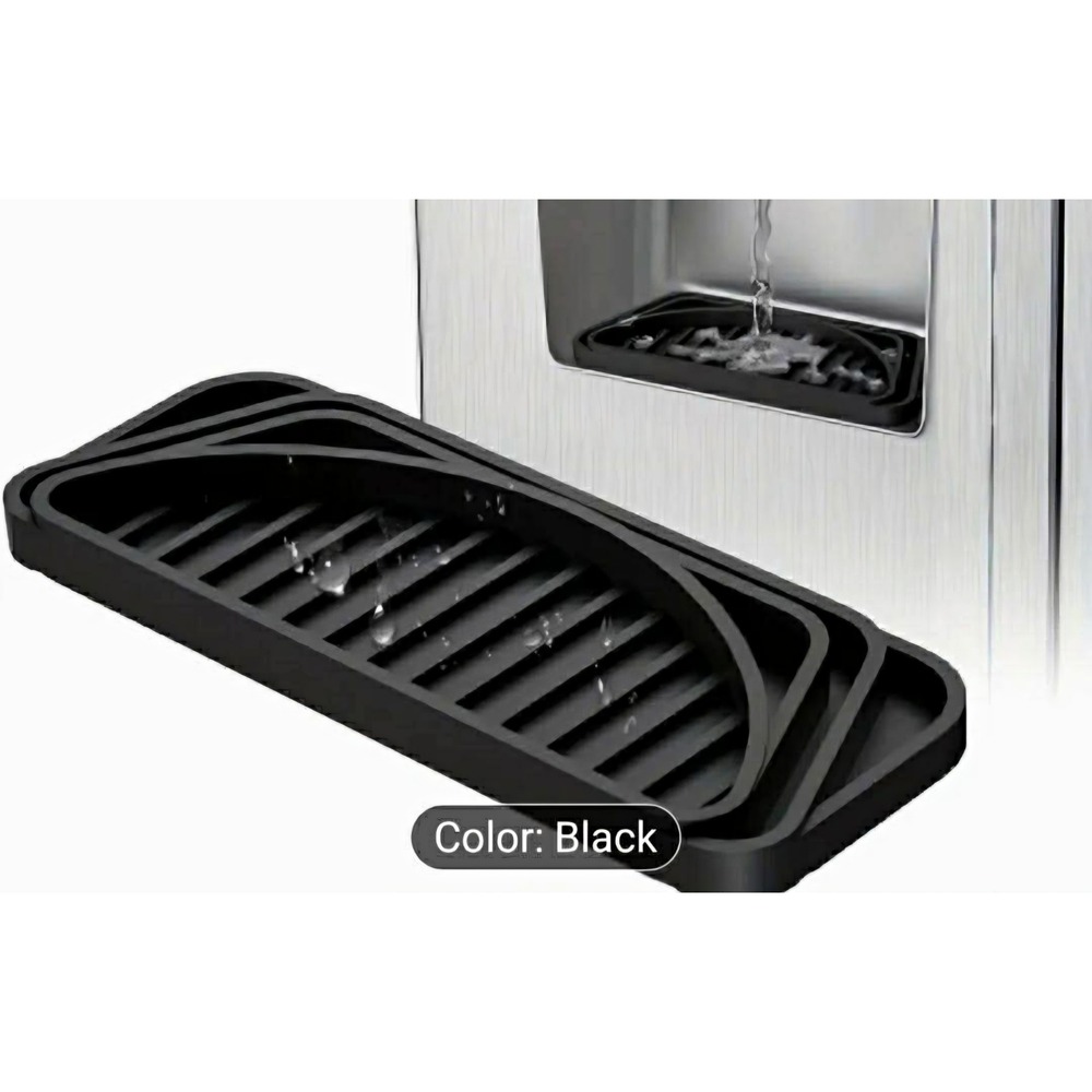 Black Refrigerator Dispenser Water Drip Tray Replacement Water Dispenser Tray